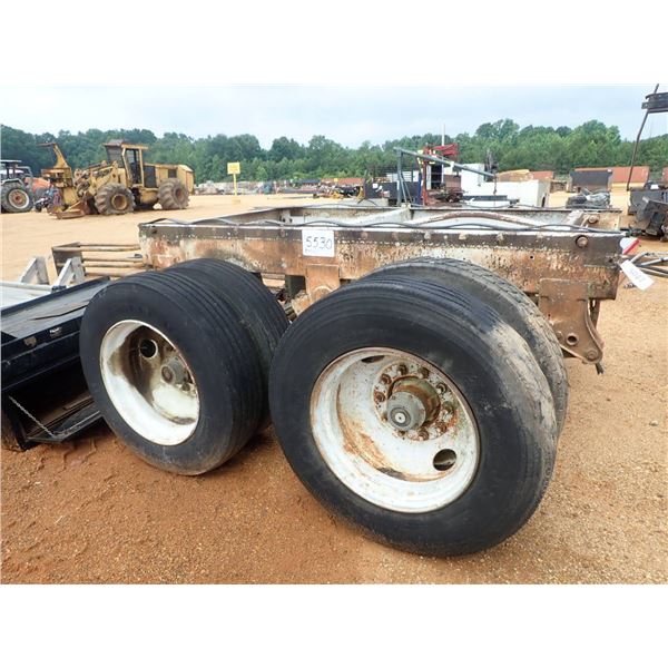 TRAILER FRAME W/TANDEM AXLE & DUAL TIRES (A-6)