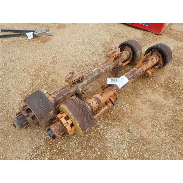 (2) HEAVY DUTY TRAILER AXLES (A-6)