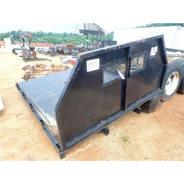 92" X 9' FLAT TRUCK BED W/HEADACHE RACK (A-6)