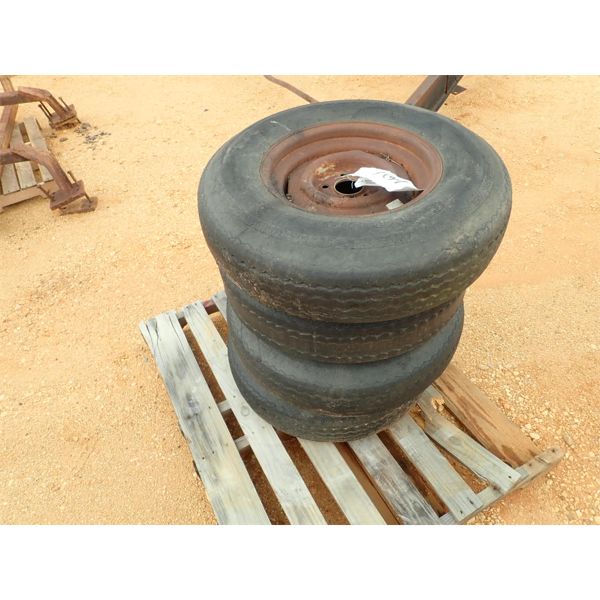 (4) 7.00-15 TIRES ON RIMS 
