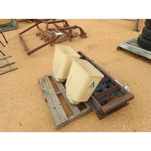 (2) SEED HOPPERS (2) TRAILER RAMPS