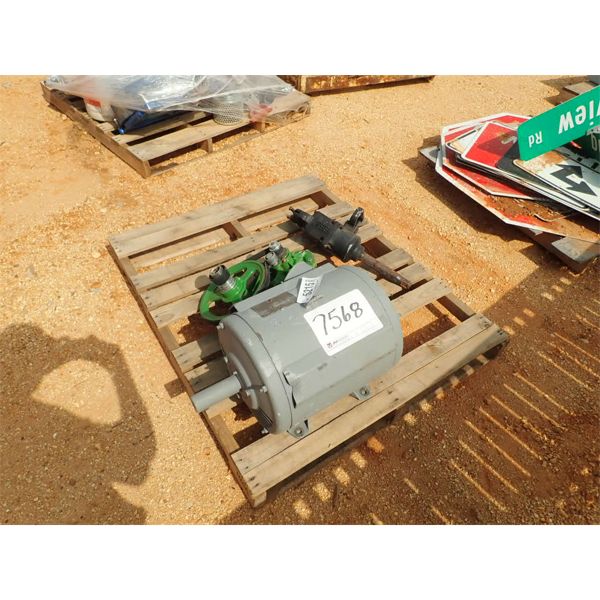 ELECTRICAL  MOTOR, GEAR REDUCTION & CENTRAL PNEUMATIC IMPACT WRENCH