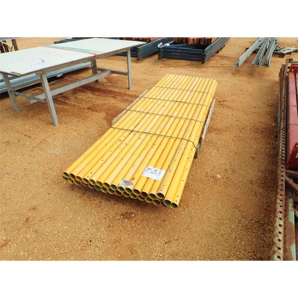 ROUND METAL TUBING, 10' LONG, APPROX 30  (B-9)
