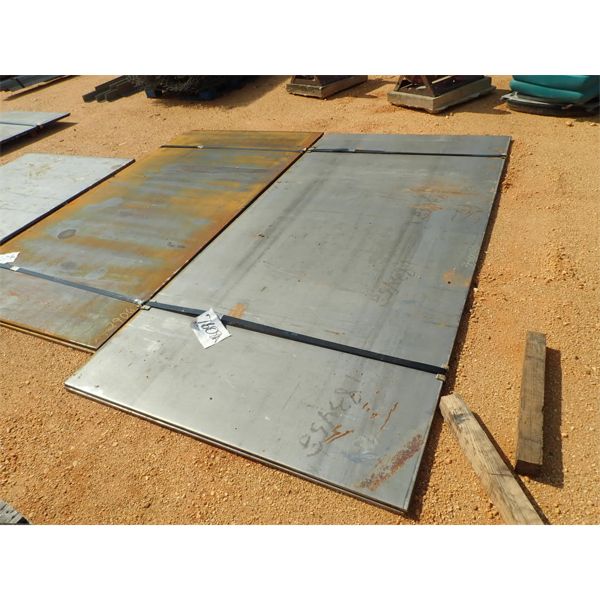 (2EA) 5/8"x60"x120" STEEL PLATE