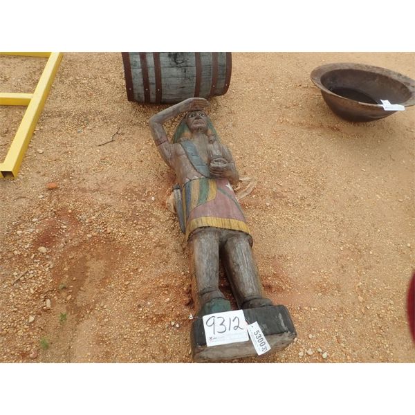 6' TEAKWOOD INDIAN BRAVE (C-6)