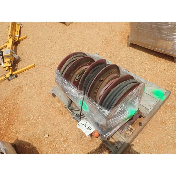 (3) RETRACTABLE GREASE AND OIL HOSE REELS