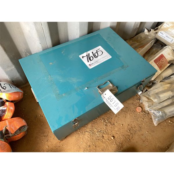 METAL STORAGE BOX, 19"W x 27"L X 10"D