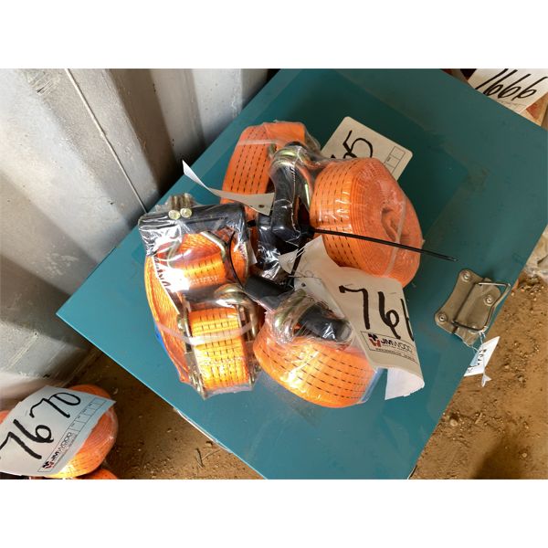 (4) CARGO RACHET STRAP, 2" X 27'