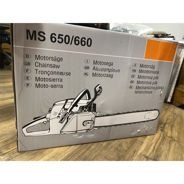 CHAINSAW- MS650/660, (4) 30" BAR & CHAINS  