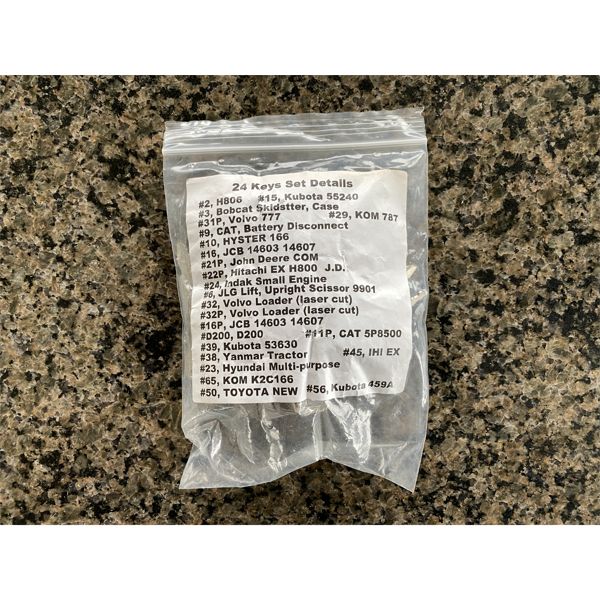 HEAVY EQUIPMENT KEY SET