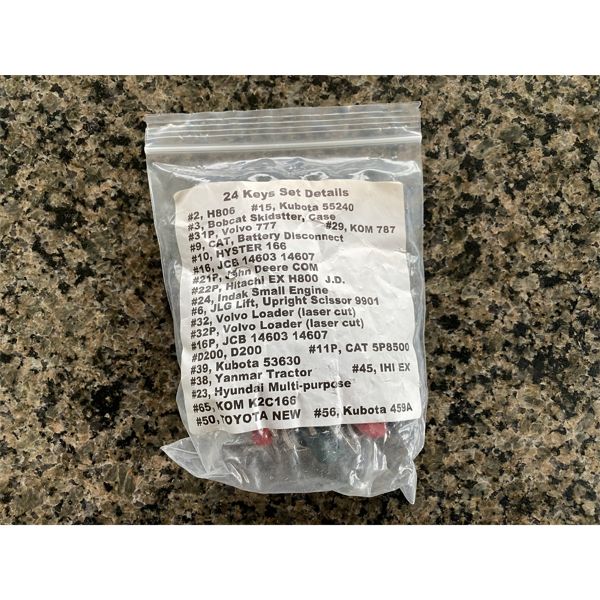 HEAVY EQUIPMENT KEY SET