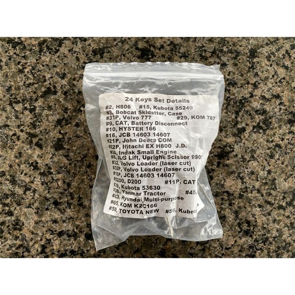 HEAVY EQUIPMENT KEY SET