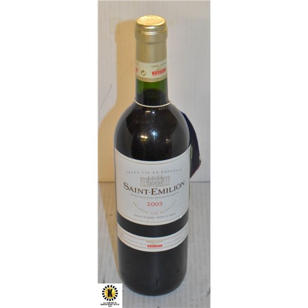 2003 SAINT-EMILION 12.5% 750ML