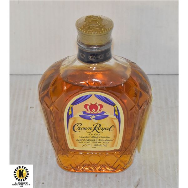 CROWN ROYAL DELUXE CANADIAN WHISKY 40% 375ML