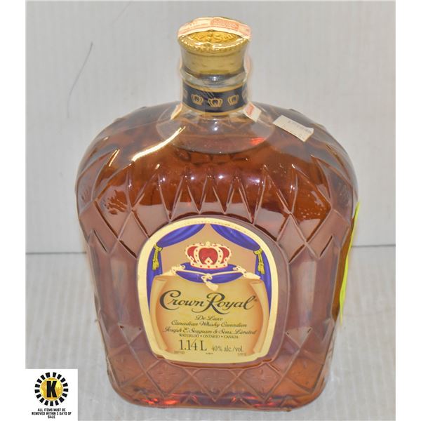 CROWN ROYAL DELUXE CANADIAN WHISKY 40% 1.14L