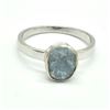 S185-63 SILVER BLUE DIAMOND (0.8CT) RING