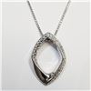 Image 1 : S138-88 SILVER DIAMOND NECKLACE