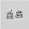 S138-72 SILVER CZ EARRINGS