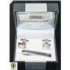 Image 1 : NEW SWANK ST. STEEL CUFFLINK & TIE PIN SET