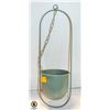 Image 1 : HANGING METAL POT PLANTER