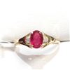 Image 1 : S138-52 10K NATURAL RUBY/DIAMOND RING