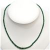 Image 1 : S138-61 10K NATURAL EMERALD(37CT) NECKLACE