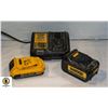 Image 1 : DEWALT CHARGER AND BATTERIES