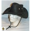 Image 1 : COWBOY HAT, FAUX FELT LEATHER SUEDE – NEW