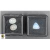 Image 1 : #580-NATURAL AQUAMARINE 6.95CT,ETHOPIA OPAL 1.78CT