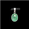 BZ601-39 14K EMERALD 2.9CT PENDANT