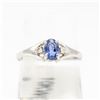 Image 1 : BZ601-37 10K CEYLON SAPPHIRE/ DIAMOND RING SZ 6.75