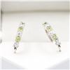 Image 1 : BZ601-42 SILVER PERIDOT EARRINGS