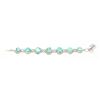 Image 1 : BZ601-9 SILVER TURQUOISE BRACELET 7" (95.5CT)