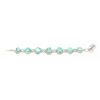 Image 1 : BZ601-9 SILVER TURQUOISE BRACELET 7" (95.5CT)