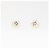 Image 1 : BZ601-46 14K YELLOW GOLD CUBIC ZIRCONIA EARRINGS