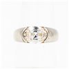 BZ601-44 SILVER CUBIC ZIRCONIA RING SIZE 7.75