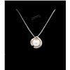 Image 1 : 925 SILVER FRESHWATER PEARL HEART NECKLACE