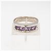 Image 1 : .925 STERLING SILVER RING SIZE 10 WITH 5 GENUINE
