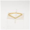 NEW GOLD PLATED .925 STERLING SILVER DAINTY RING