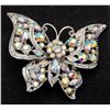 Image 1 : NEW LADIES BUTTERFLY RHINESTONE BROOCH