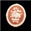 Image 1 : CLASSIC OVAL AVON CAMEO FLORAL BROOCH