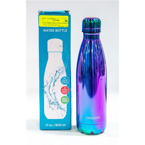 NEW 500ML INSULATED STAINLESS STEEL WATER BOTTLE