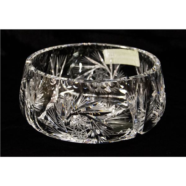 LARGE PINWHEEL CRYSTAL BOWL