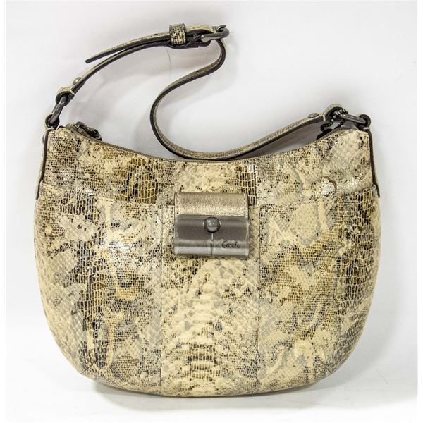 AUTHENTIC DESIGNER COACH SNAKE EMBOSSED