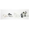 Image 1 : 4 SWAROVSKI CRYSTAL FIGURINES- THE PANDA'S FOOT IS