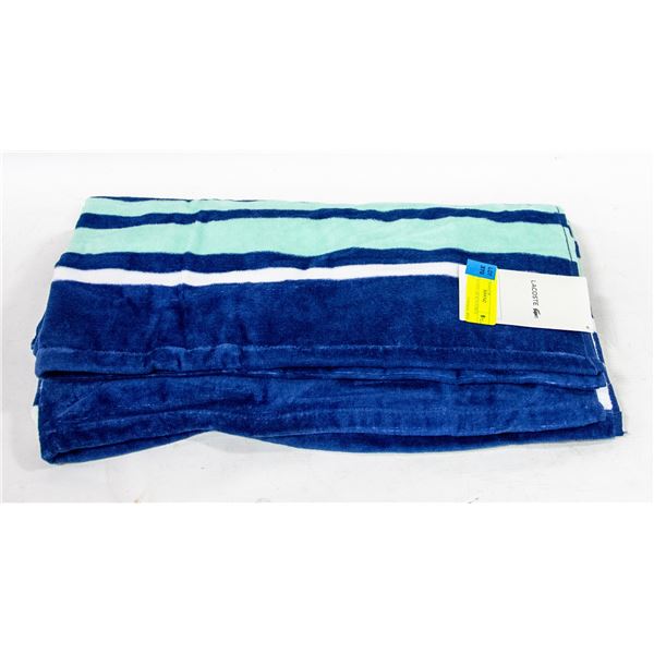 NEW LACOSTE BEACH TOWEL 36"X72"