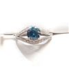 Image 1 : S259-3 10K BLUE DIAMOND + 26 SIDE DIAMONDS RING