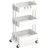 NEW REPACK SIMPLE HOUSEWARES 3 TIER METAL CART