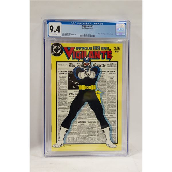 DC VIGILANTE #1 CGC COMIC, ORIGIN OF VIGILANTE