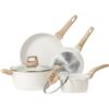 Image 1 : NEW CAROTE 6 PIECE POTS AND PANS SET, NON STICK